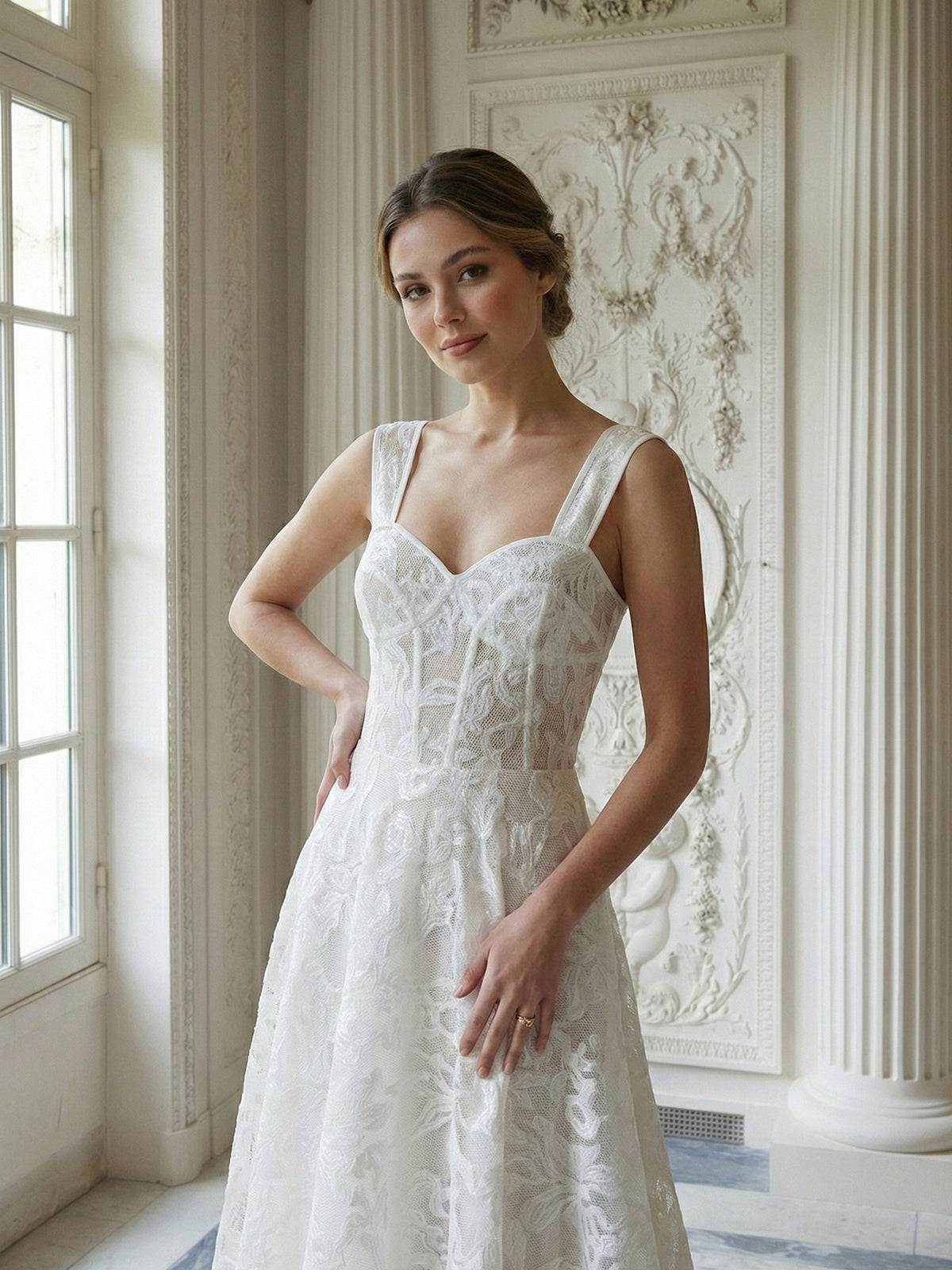 Adele Gümüş İşlemeli Elbise