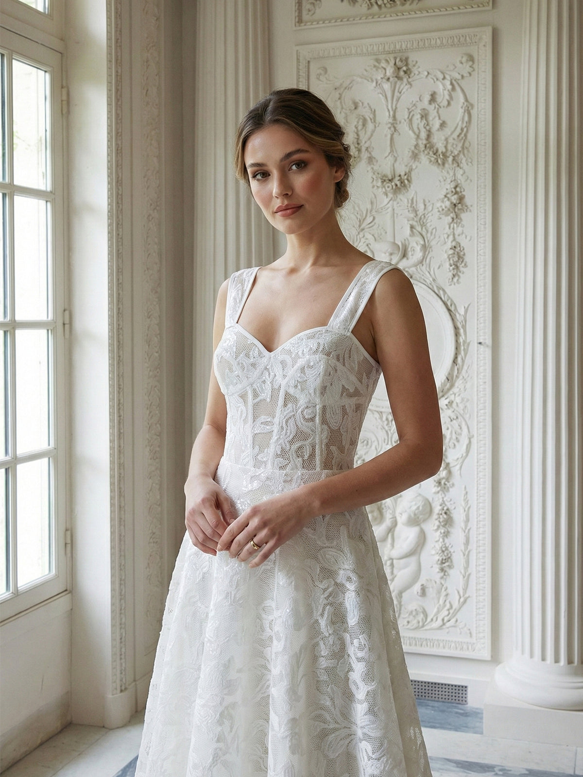 Adele Gümüş İşlemeli Elbise