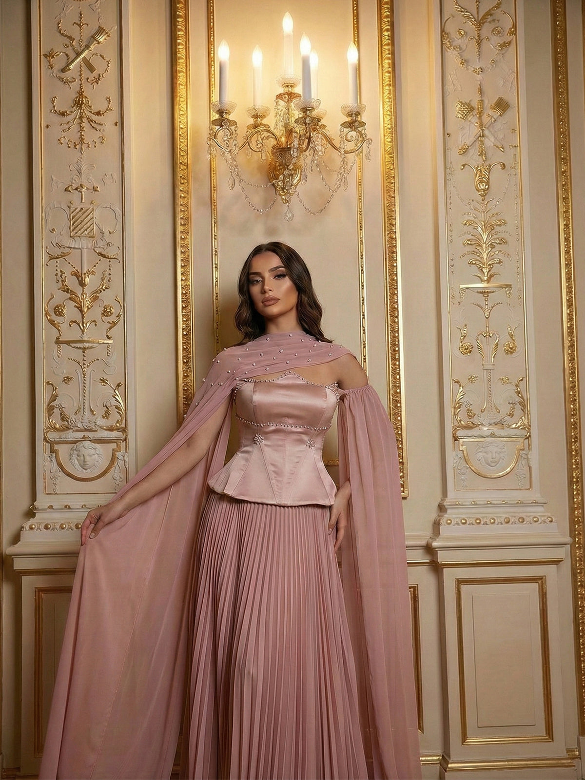 Blush Elbise