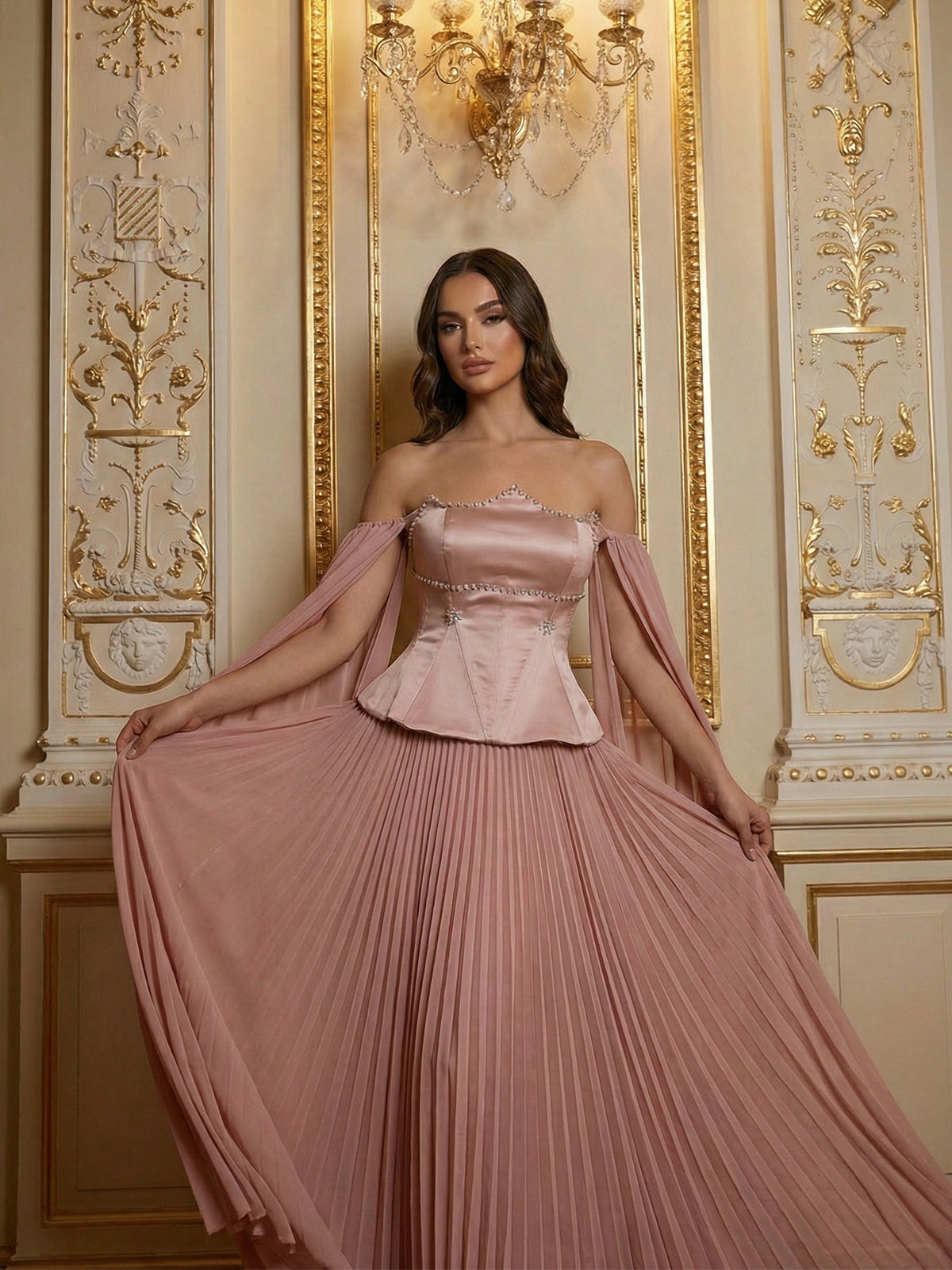 Blush Elbise