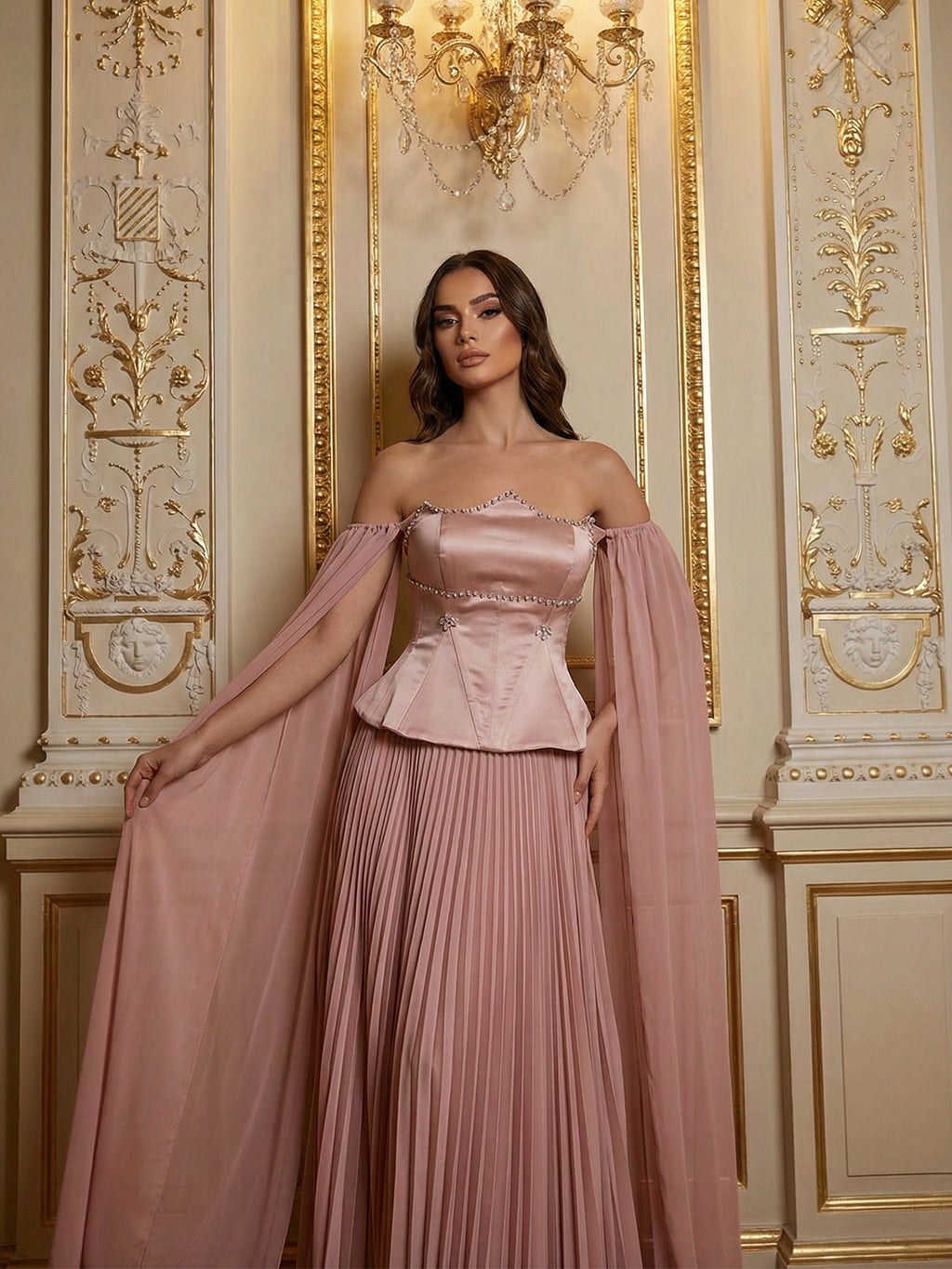 Blush Elbise