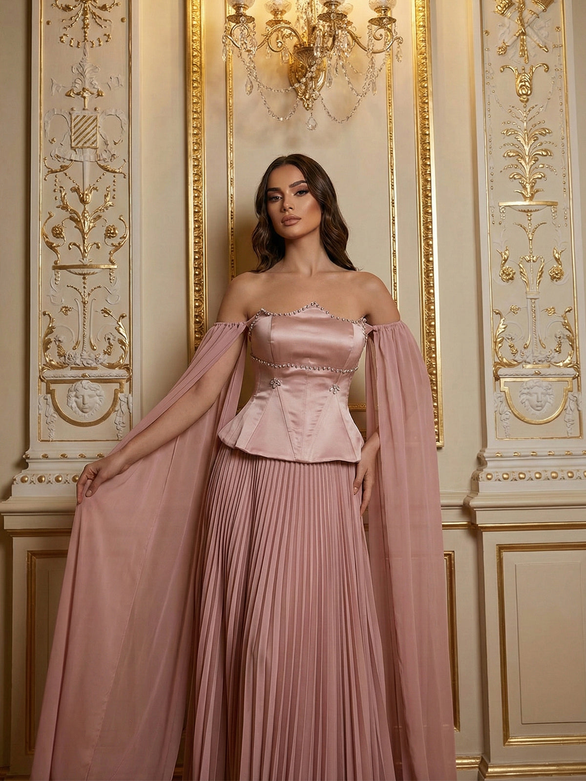 Blush Elbise